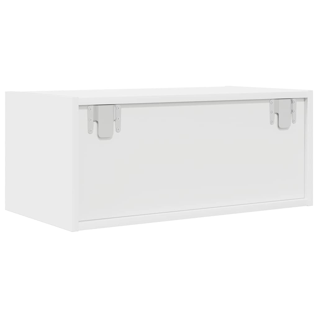 Meuble TV blanc 60x31x25,5 cm en matériau à base de bois