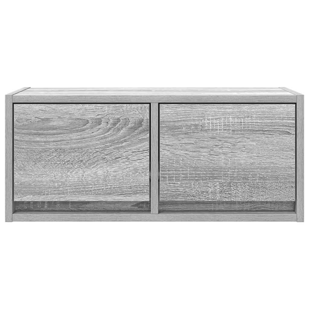 Meubles TV, lot de 2, gris Sonoma, 60 x 31 x 25,5 cm, matériau à base de bois