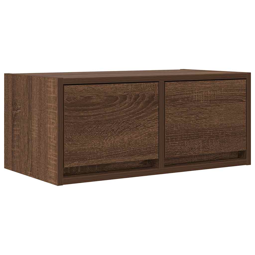 Meubles TV, lot de 2, aspect chêne brun, 60 x 31 x 25,5 cm