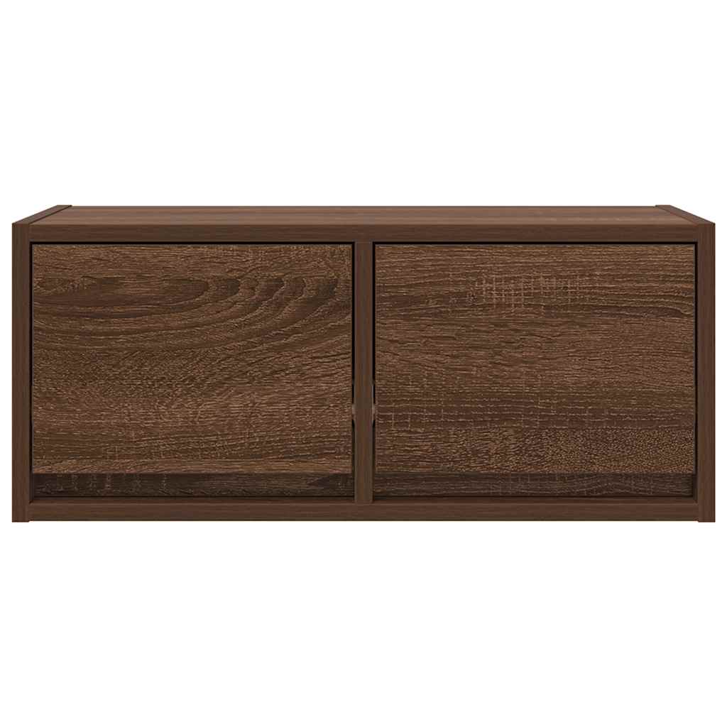 Meubles TV, lot de 2, aspect chêne brun, 60 x 31 x 25,5 cm