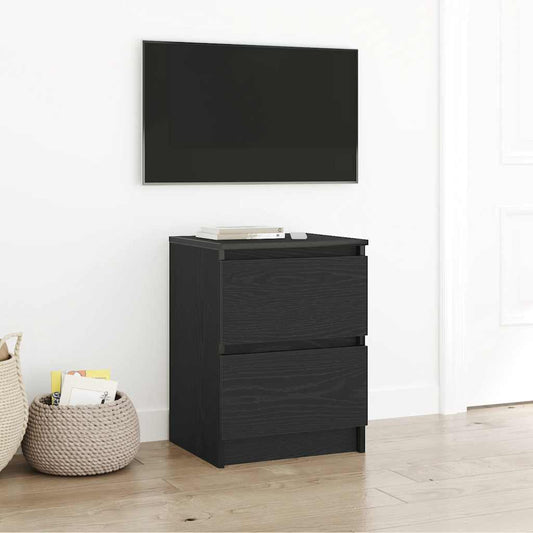 Meuble TV noir 40x35x54 cm en bois