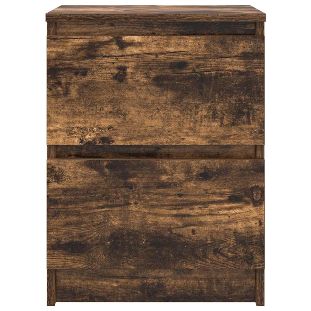Meuble TV en chêne fumé 40x35x54 cm matériau à base de bois