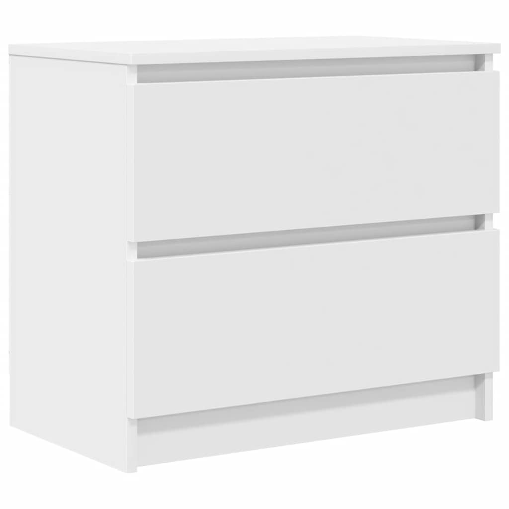 Meuble TV blanc 60x35x54 cm en matériau à base de bois