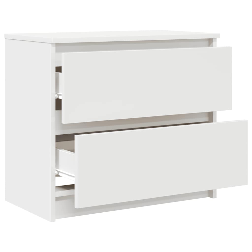 Meuble TV blanc 60x35x54 cm en matériau à base de bois