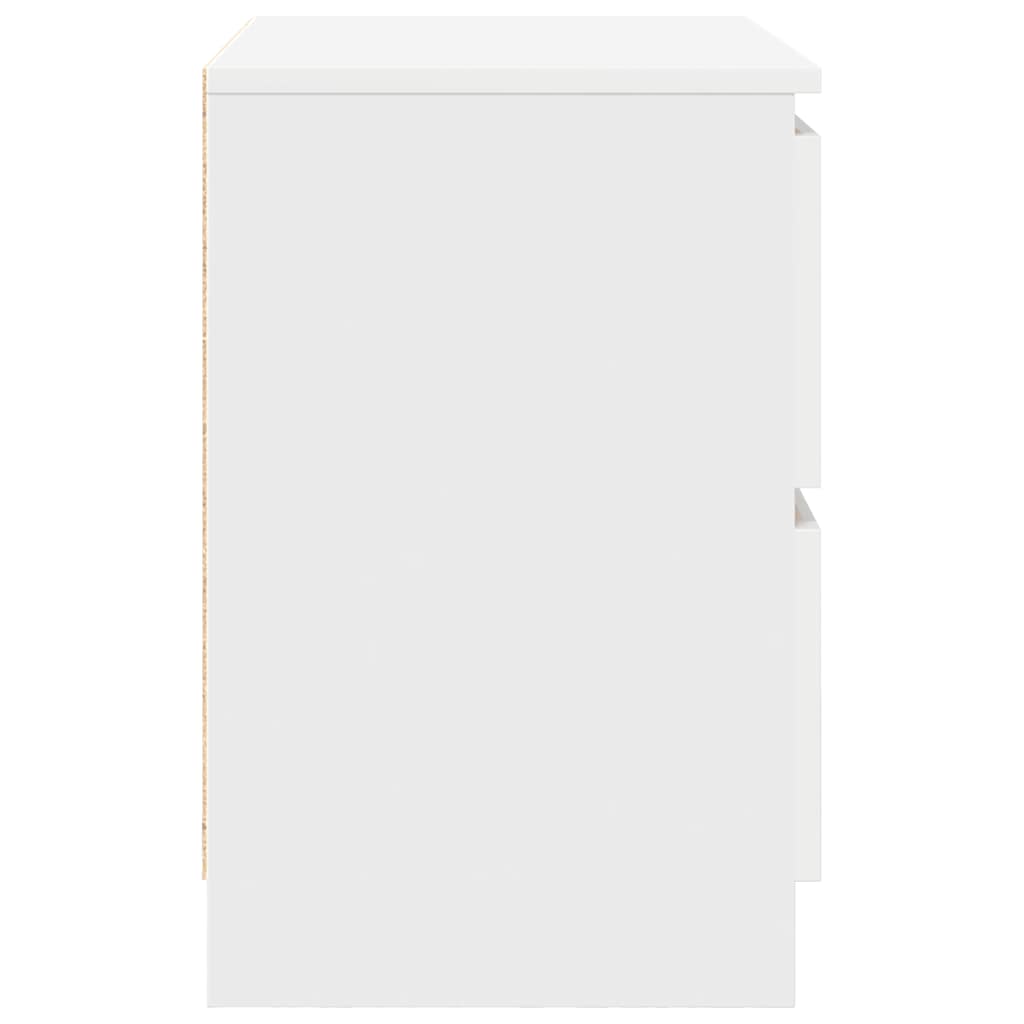 Meuble TV blanc 60x35x54 cm en matériau à base de bois