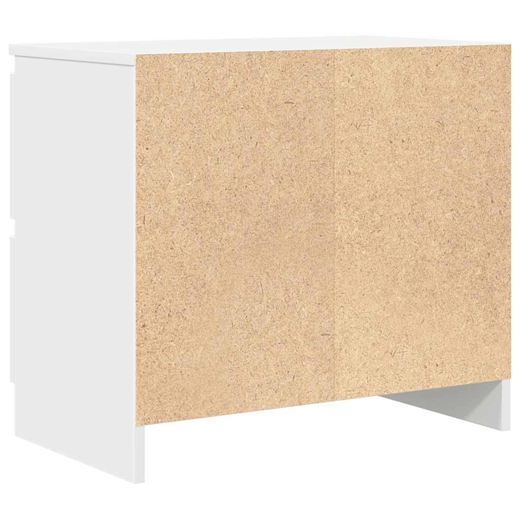 Meuble TV blanc 60x35x54 cm en matériau à base de bois