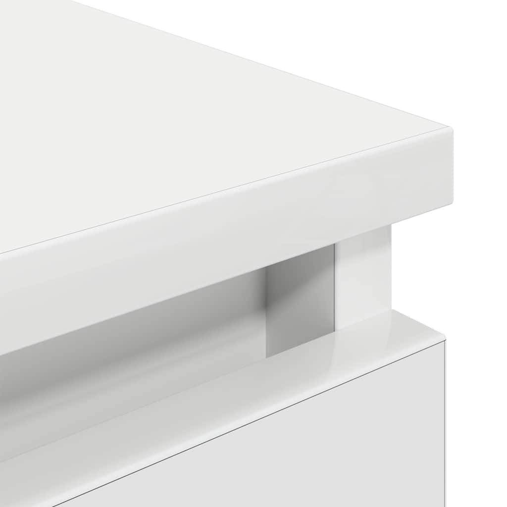 Meuble TV blanc 60x35x54 cm en matériau à base de bois