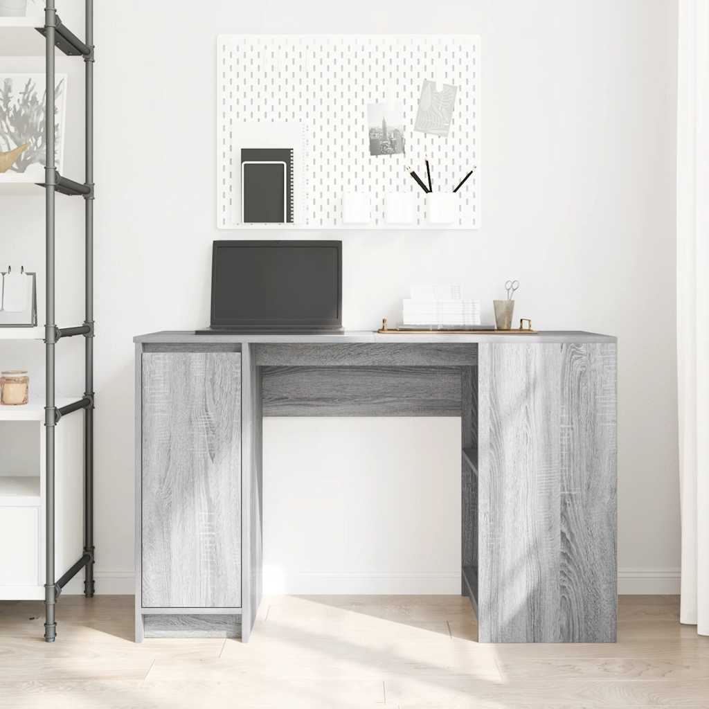 Bureau Gris Sonoma 120x42x76 cm en bois