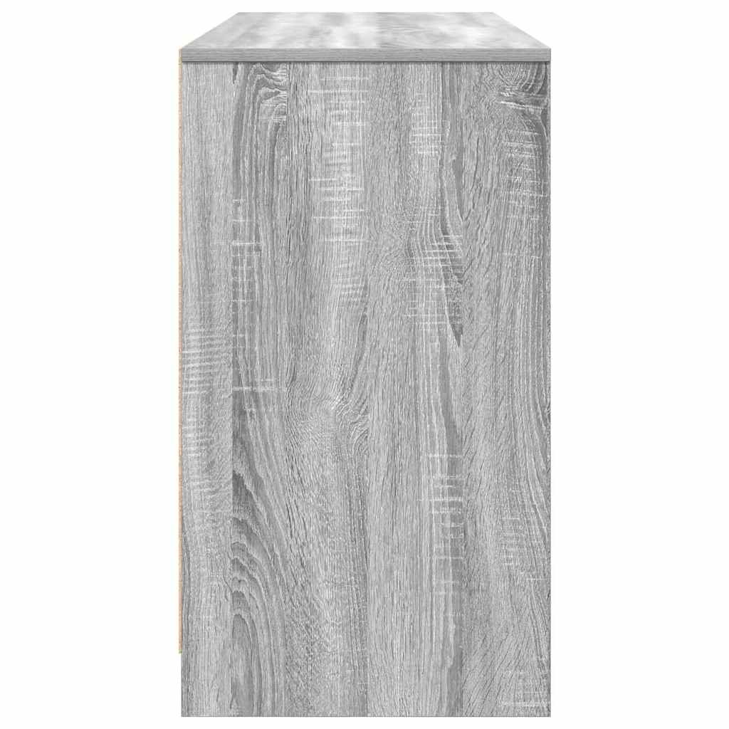 Bureau Gris Sonoma 120x42x76 cm en bois