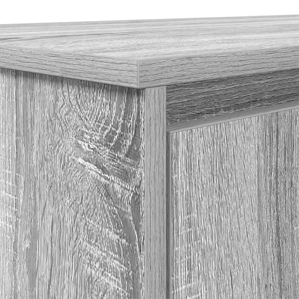 Bureau Gris Sonoma 120x42x76 cm en bois