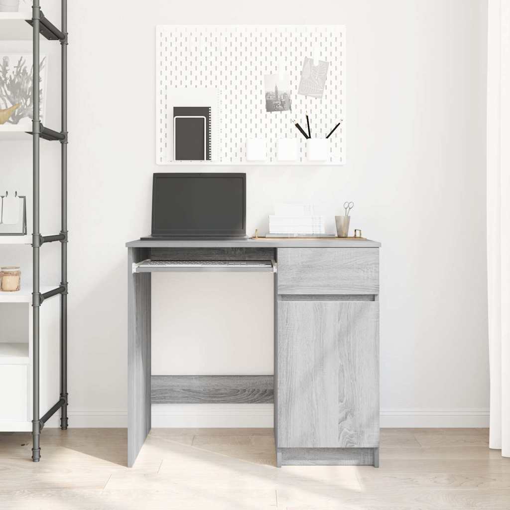 Bureau Gris Sonoma 86x49x76 cm en bois
