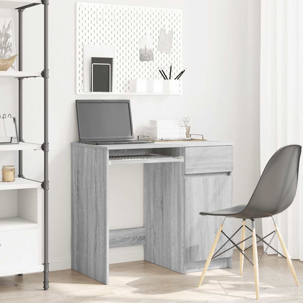 Bureau Gris Sonoma 86x49x76 cm en bois