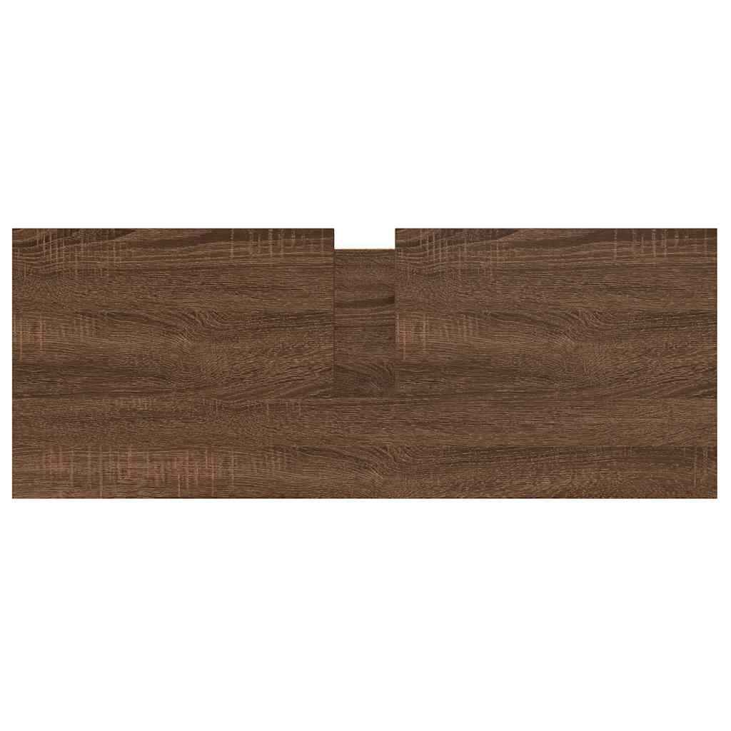 Vanity unit with drawers brown oak look