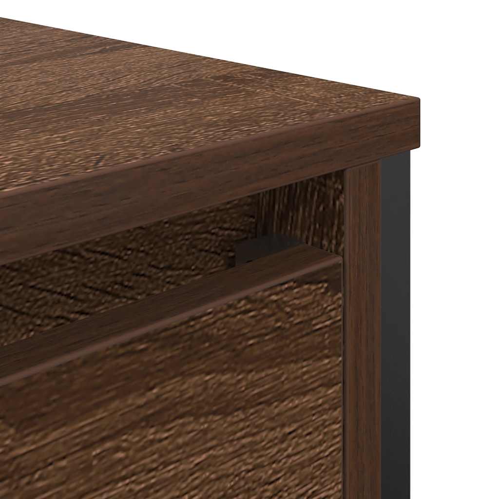 Vanity unit with drawers brown oak look