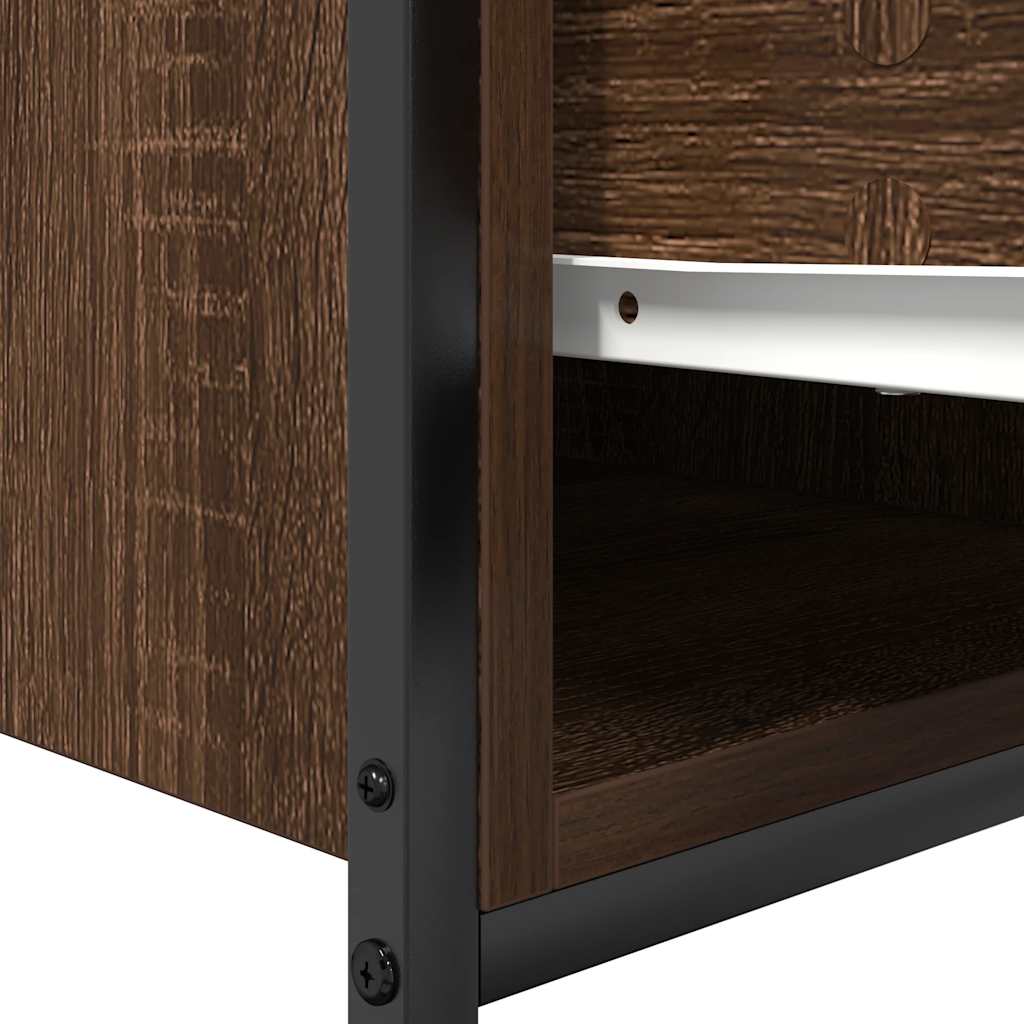 Vanity unit with drawers brown oak look