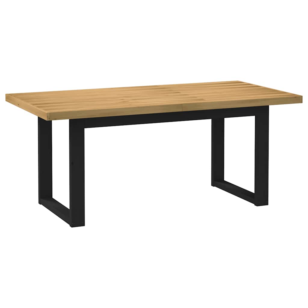 Table à manger NOAIN pieds en U 180x90x75 cm bois de pin massif