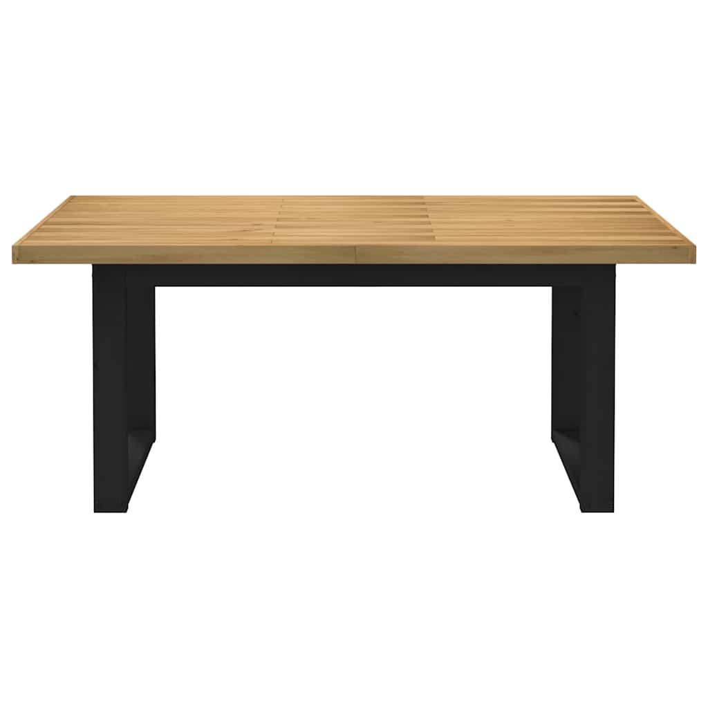 Table à manger NOAIN pieds en U 180x90x75 cm bois de pin massif