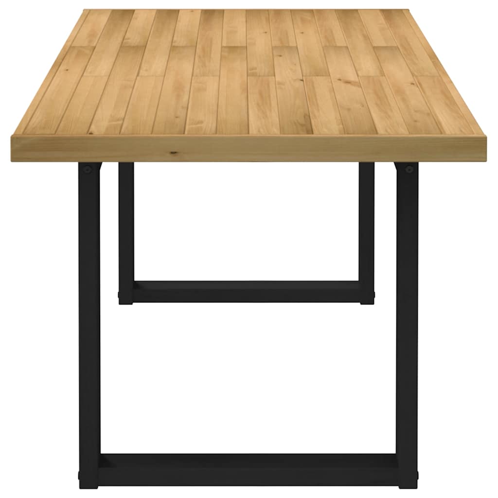 Table à manger NOAIN pieds en U 180x90x75 cm bois de pin massif