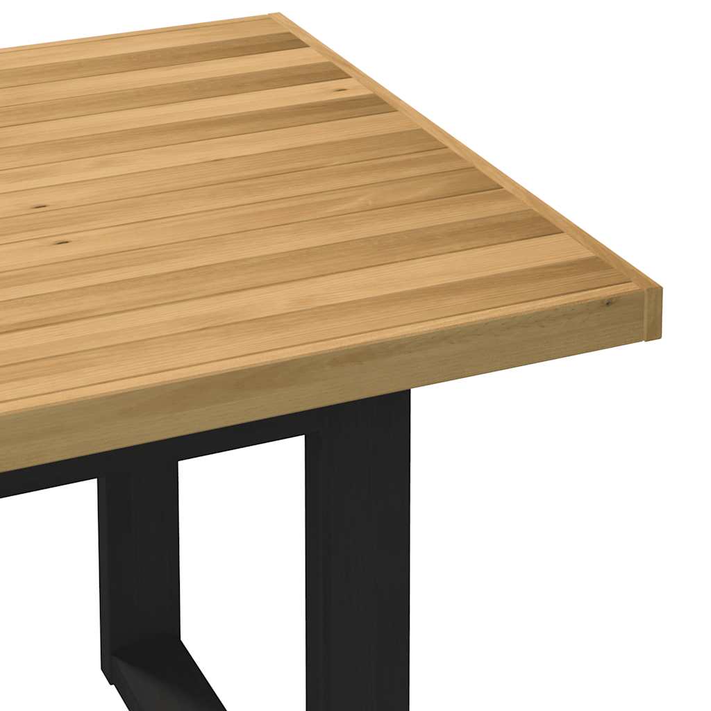 Table à manger NOAIN pieds en U 180x90x75 cm bois de pin massif