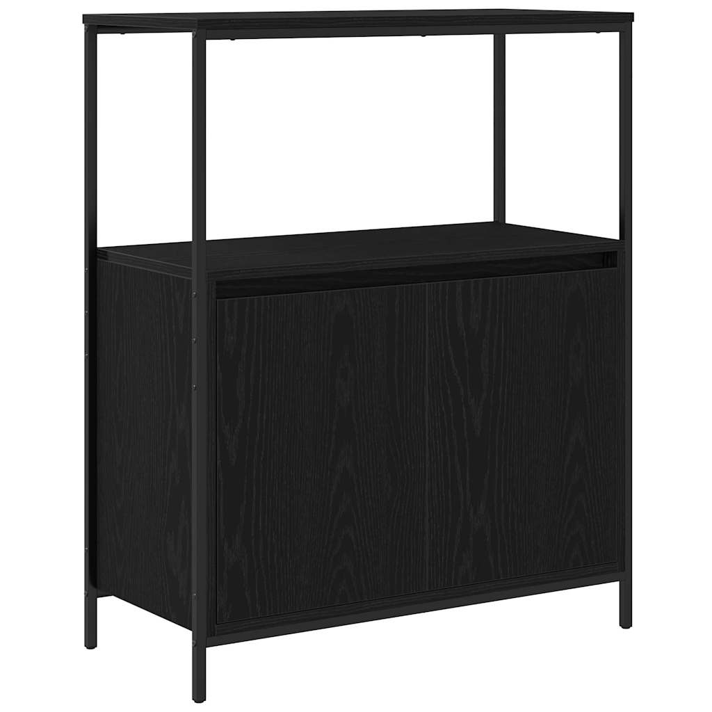 Badezimmermöbel Set mit Regal 5 pcs Schwarz 76,5 x 35 x 95 cm