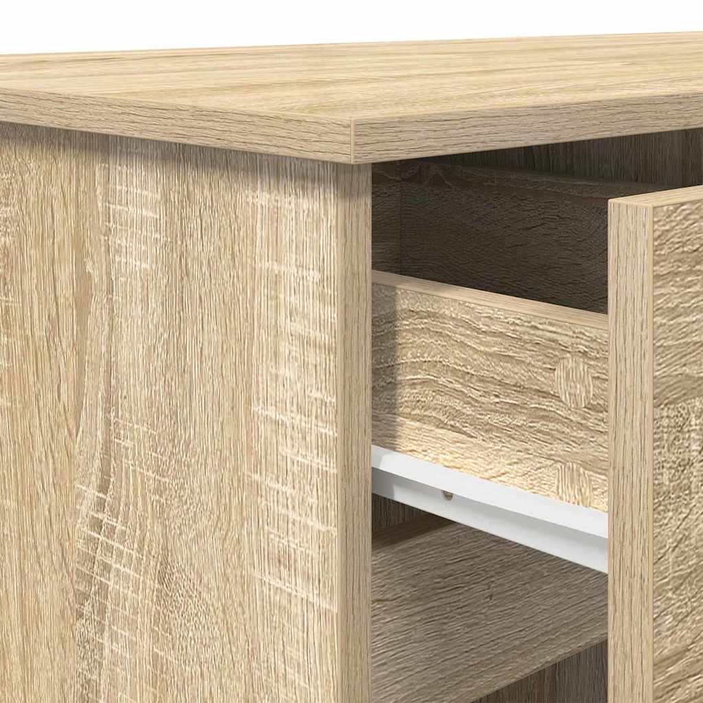 Schreibtisch Sonoma-Eiche 140 x 49 x 76 cm Holzwerkstoff