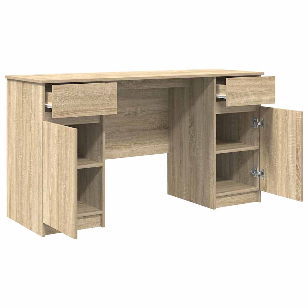 Schreibtisch Sonoma-Eiche 140 x 49 x 76 cm Holzwerkstoff
