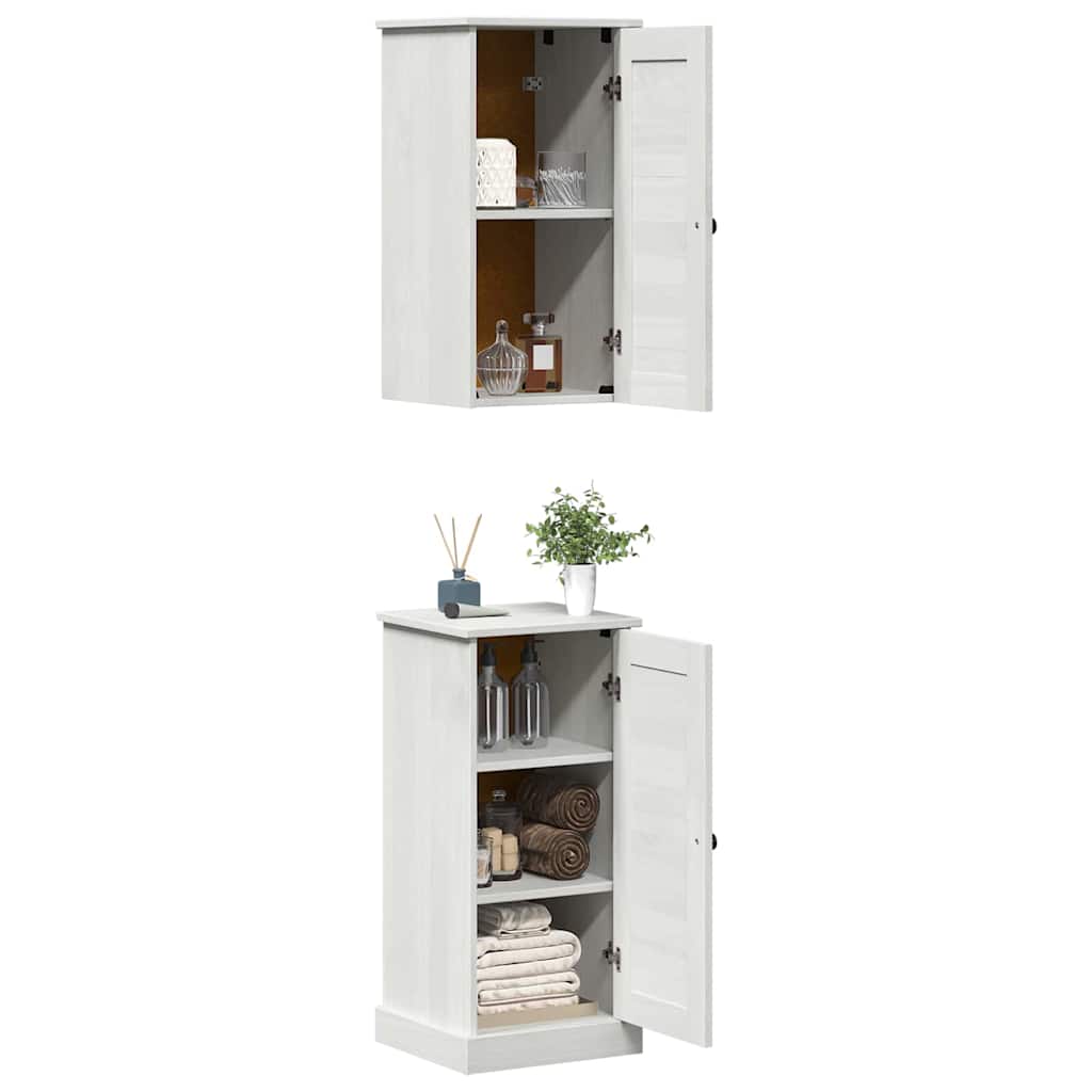 Badezimmermöbel Set mit Regal 2 pcs Antik Weiß 37 x 34 x 80 cm