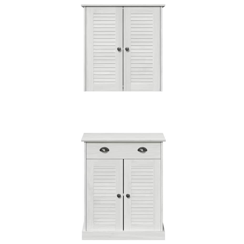 Badezimmermöbel Set mit Regal 2 pcs Braun 67,5 x 34 x 80 cm