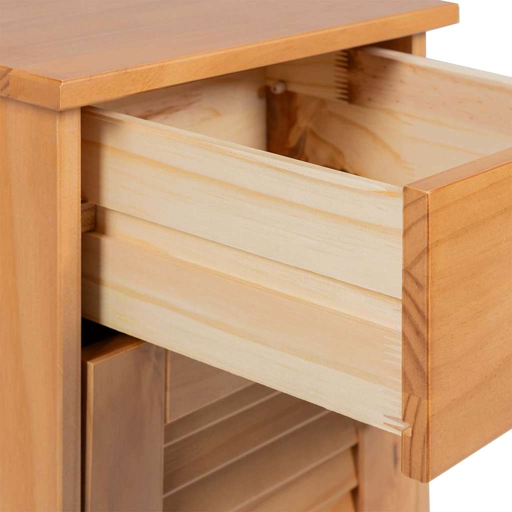 Badezimmermöbel Set mit Regal 4 pcs Honigbraun 37 x 34 x 110 cm
