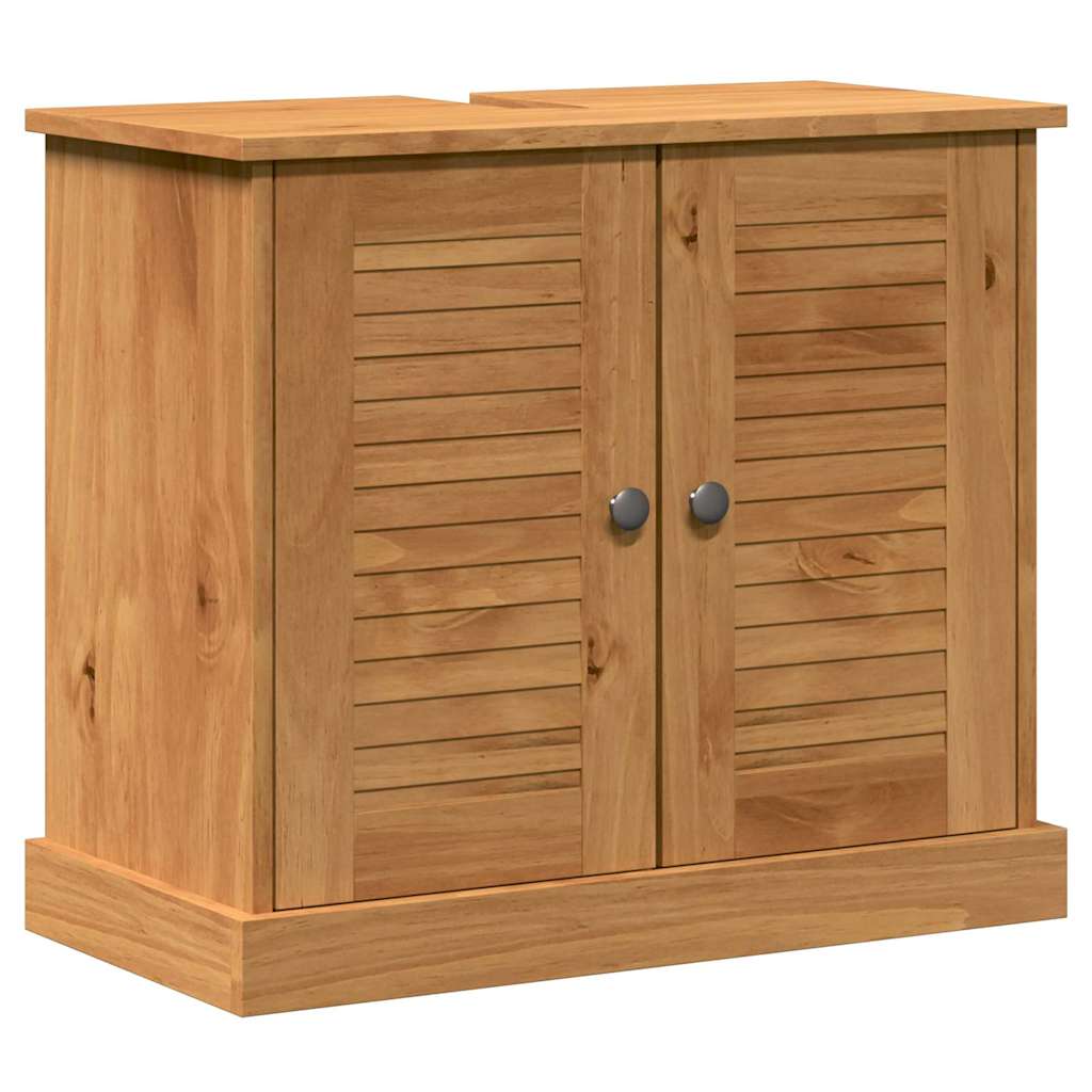 Badezimmermöbel Set mit Regal 4 pcs Honigbraun 37 x 34 x 110 cm