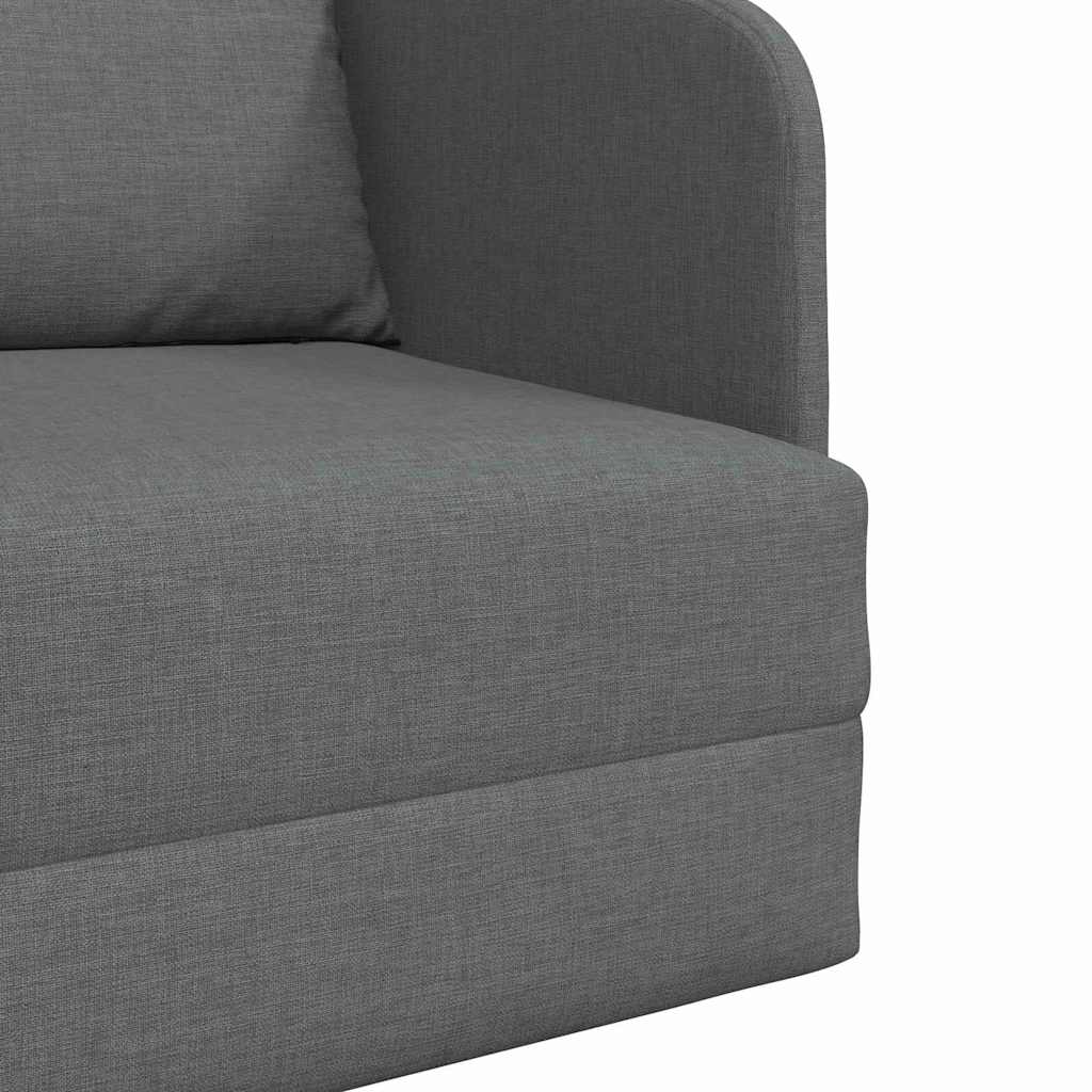 Sofa Bett Dunkelgrau 65 x 80 x 83 cm Stoff