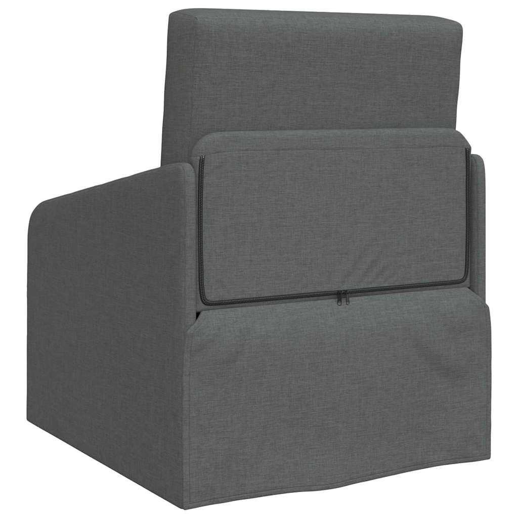 Sofa Bett Dunkelgrau 65 x 80 x 83 cm Stoff