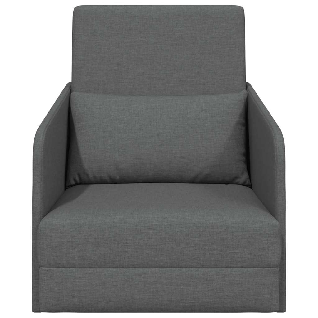 Sofa Bett Dunkelgrau 65 x 80 x 83 cm Stoff
