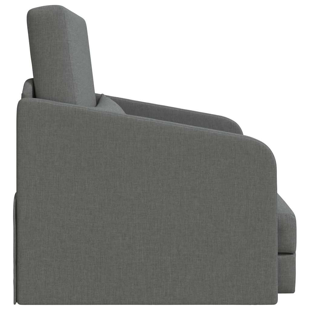 Sofa Bett Dunkelgrau 65 x 80 x 83 cm Stoff