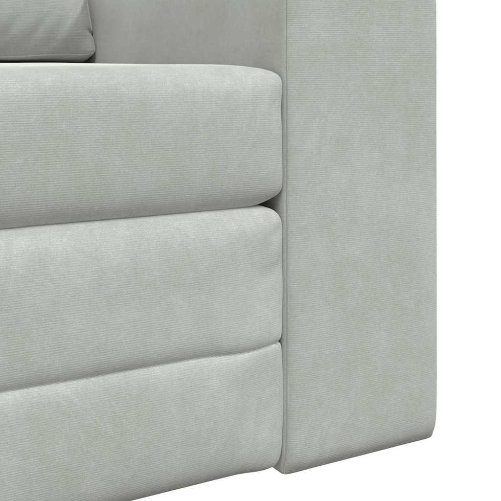 Sofa Bett Hellgrau 98 x 71 x 83 cm Samt