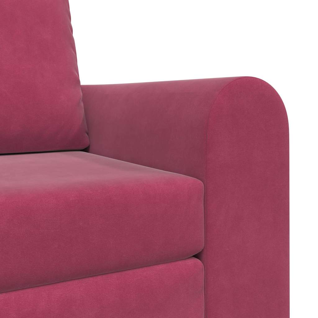 Sofa Bett Weinrot 98 x 71 x 83 cm Samt