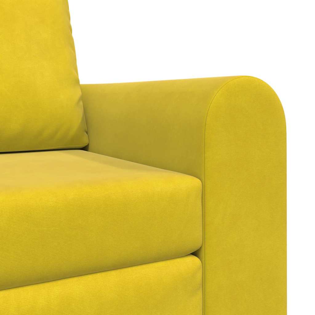 Sofa Bett Gelb 98 x 71 x 83 cm Samt