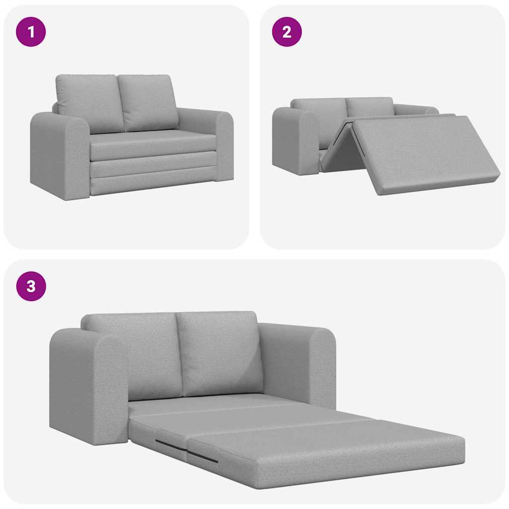 Sofa Bett Wolkengrau 148 x 71 x 83 cm Stoff