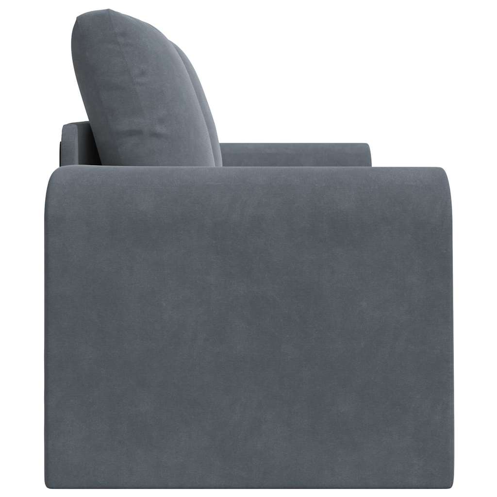 Sofa Bett Dunkelgrau 148 x 71 x 83 cm Samt