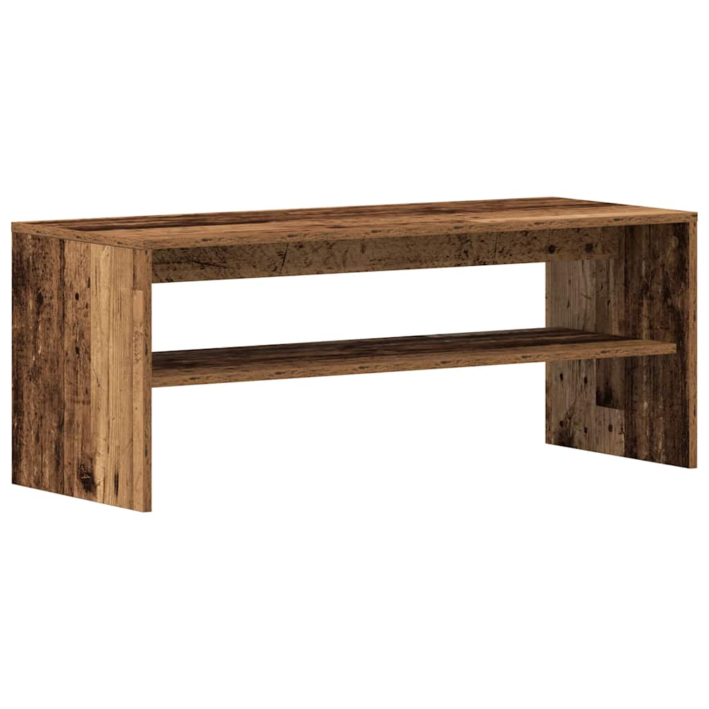 TV shelf old wood look 100x40x40 cm wood material