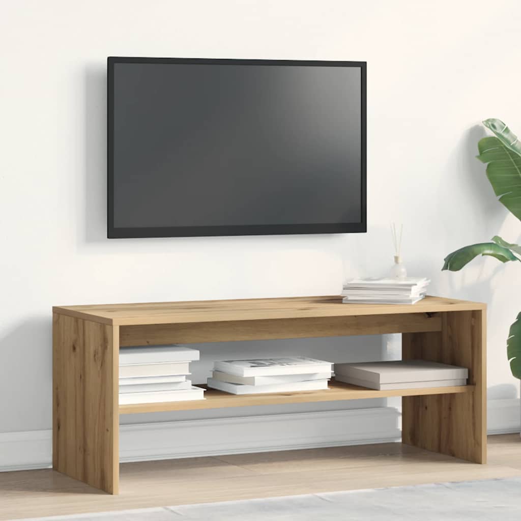 TV shelf Artisan oak 100x40x40 cm wood material