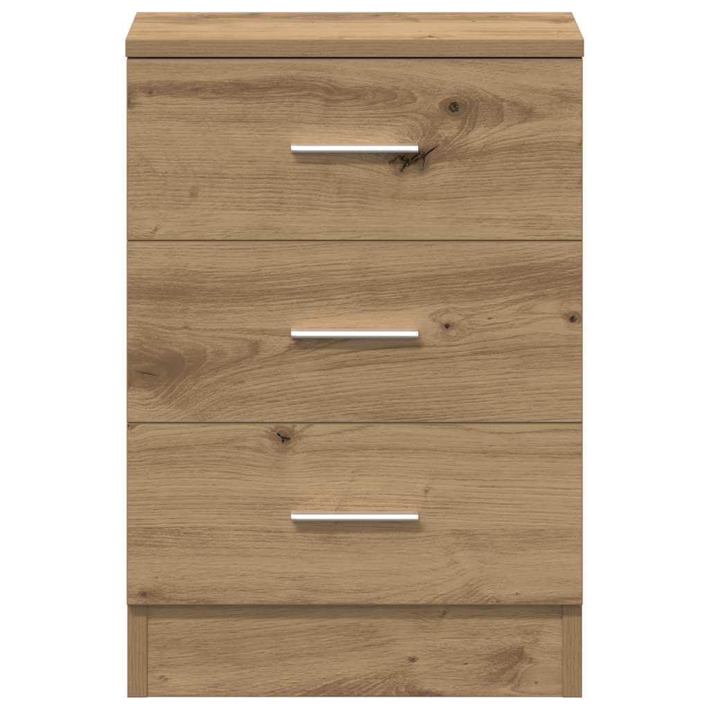 Bedside tables 2 pcs. Artisan oak 38x35x55 cm wood material