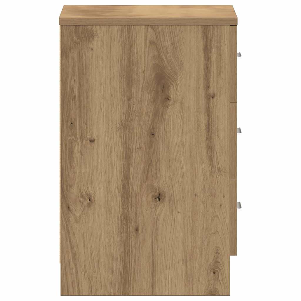 Bedside tables 2 pcs. Artisan oak 38x35x55 cm wood material