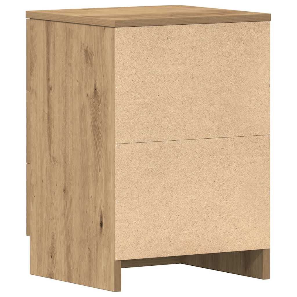 Bedside tables 2 pcs. Artisan oak 38x35x55 cm wood material