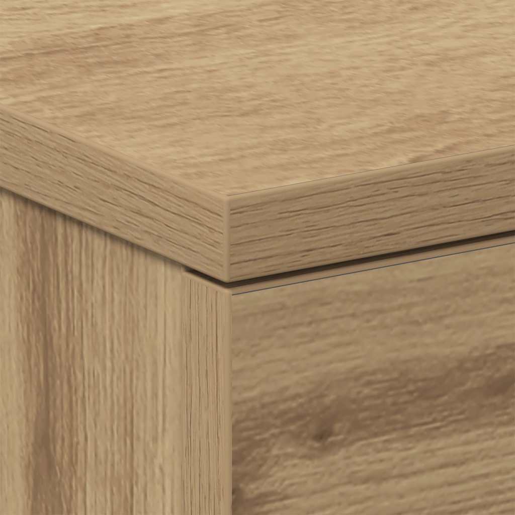Bedside tables 2 pcs. Artisan oak 38x35x55 cm wood material