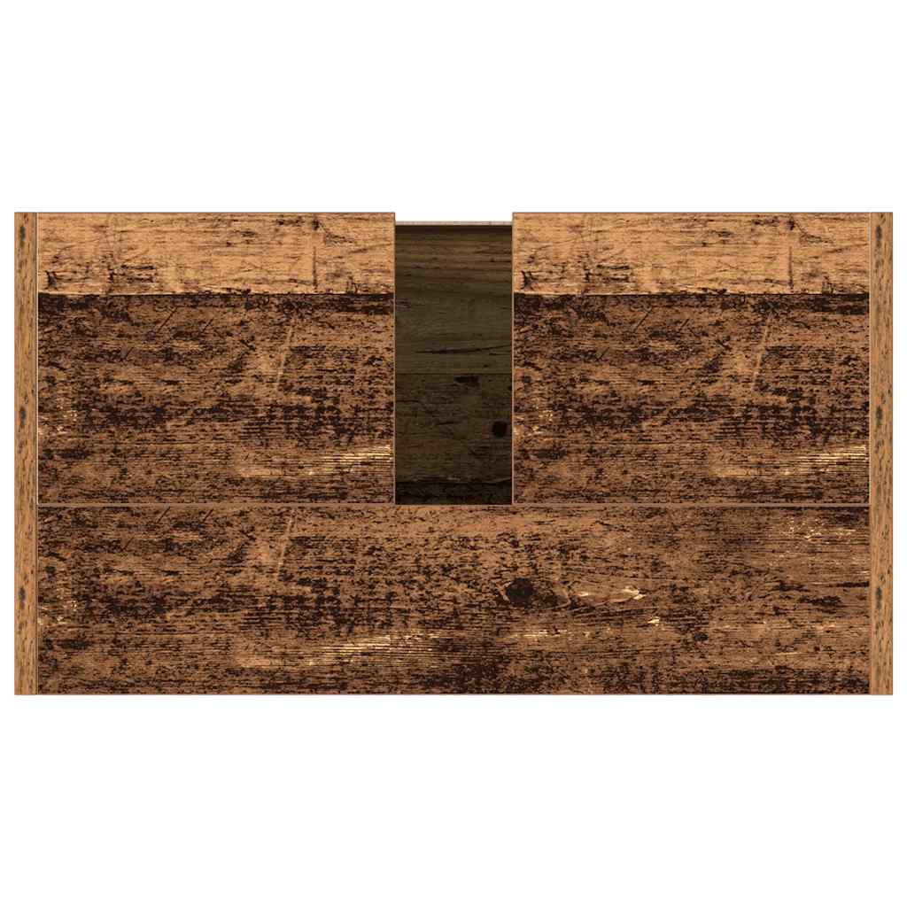 Washbasin base cabinet in old wood look 60x33x60 cm wood material