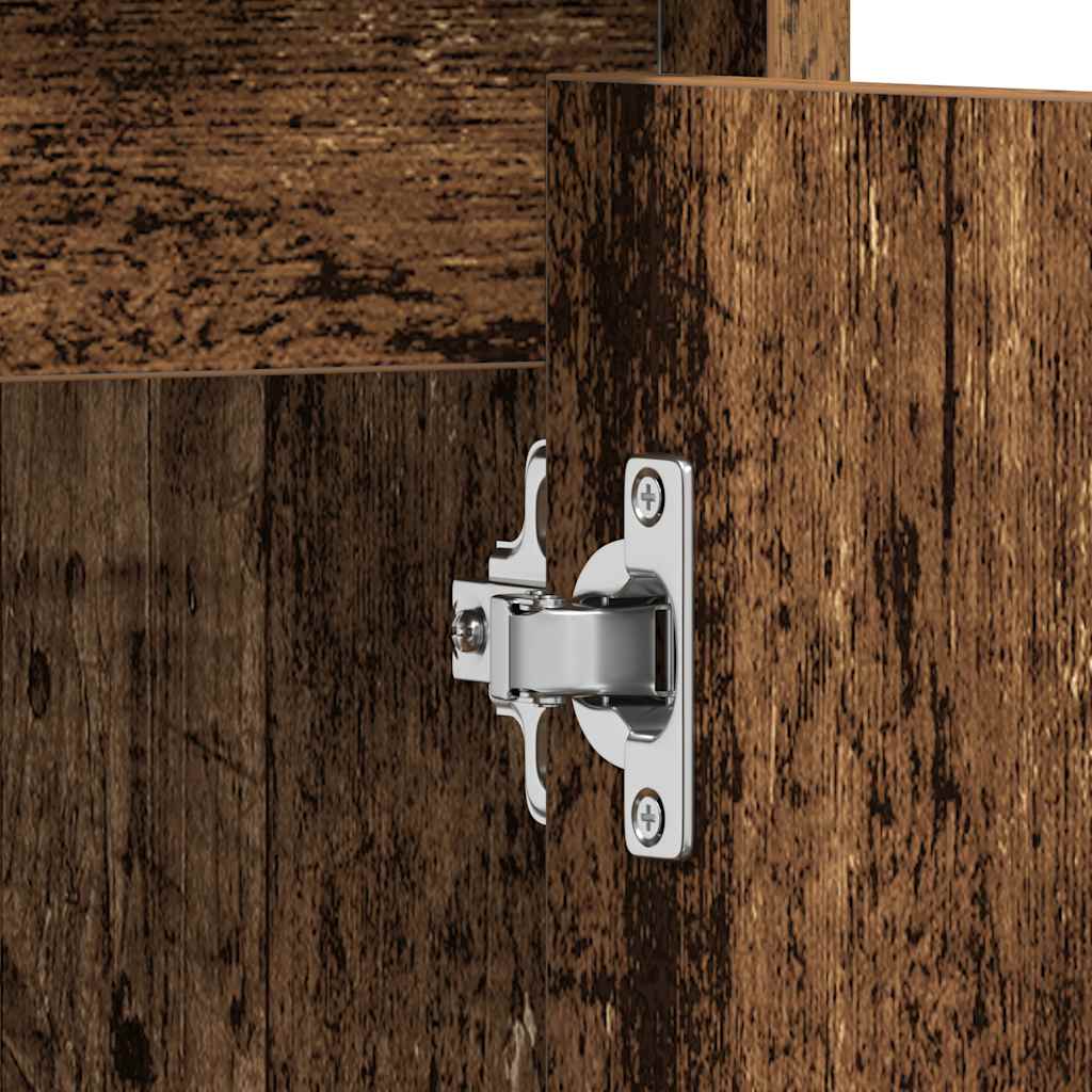 Washbasin base cabinet in old wood look 60x33x60 cm wood material