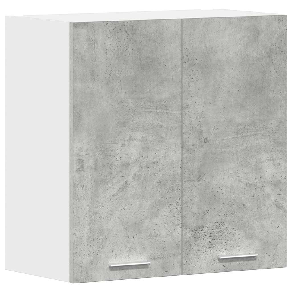 Meuble de cuisine mural gris béton 60x31x60 cm en bois