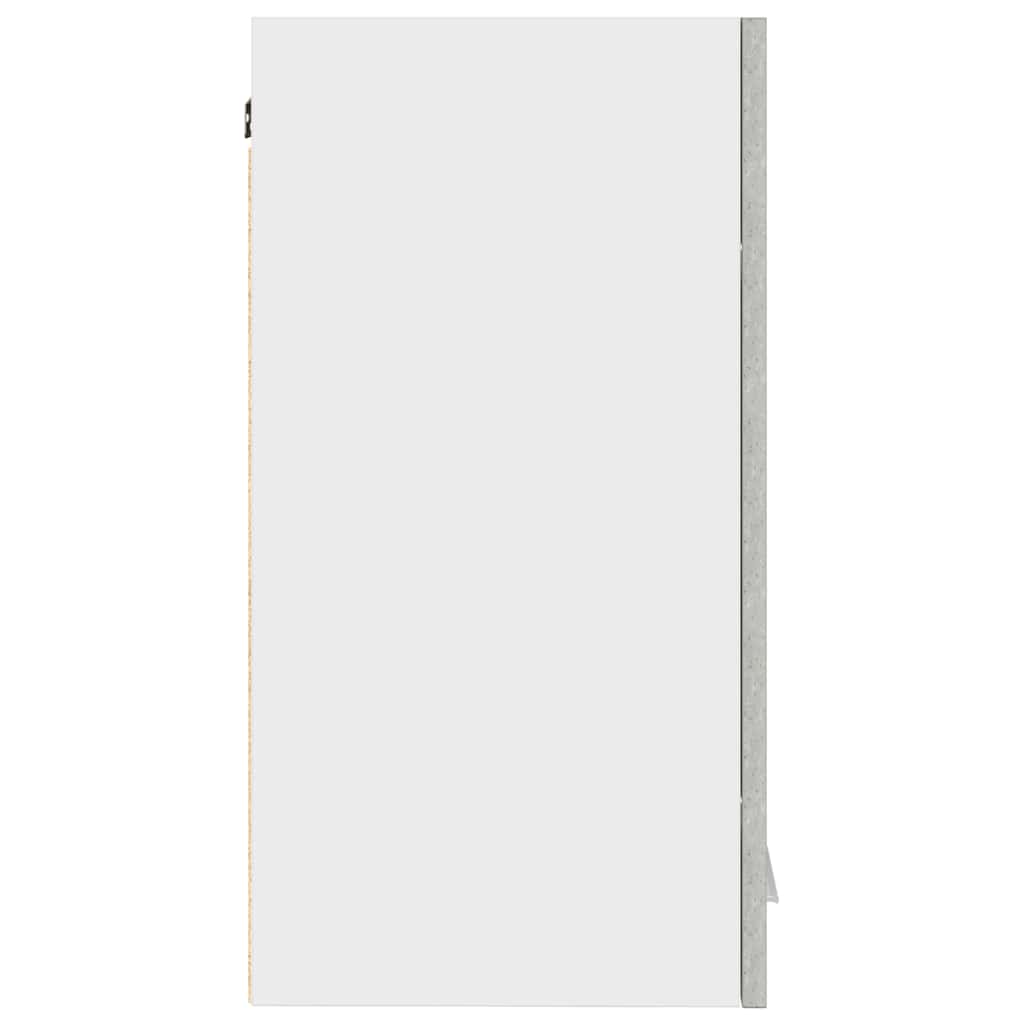 Meuble de cuisine mural gris béton 60x31x60 cm en bois