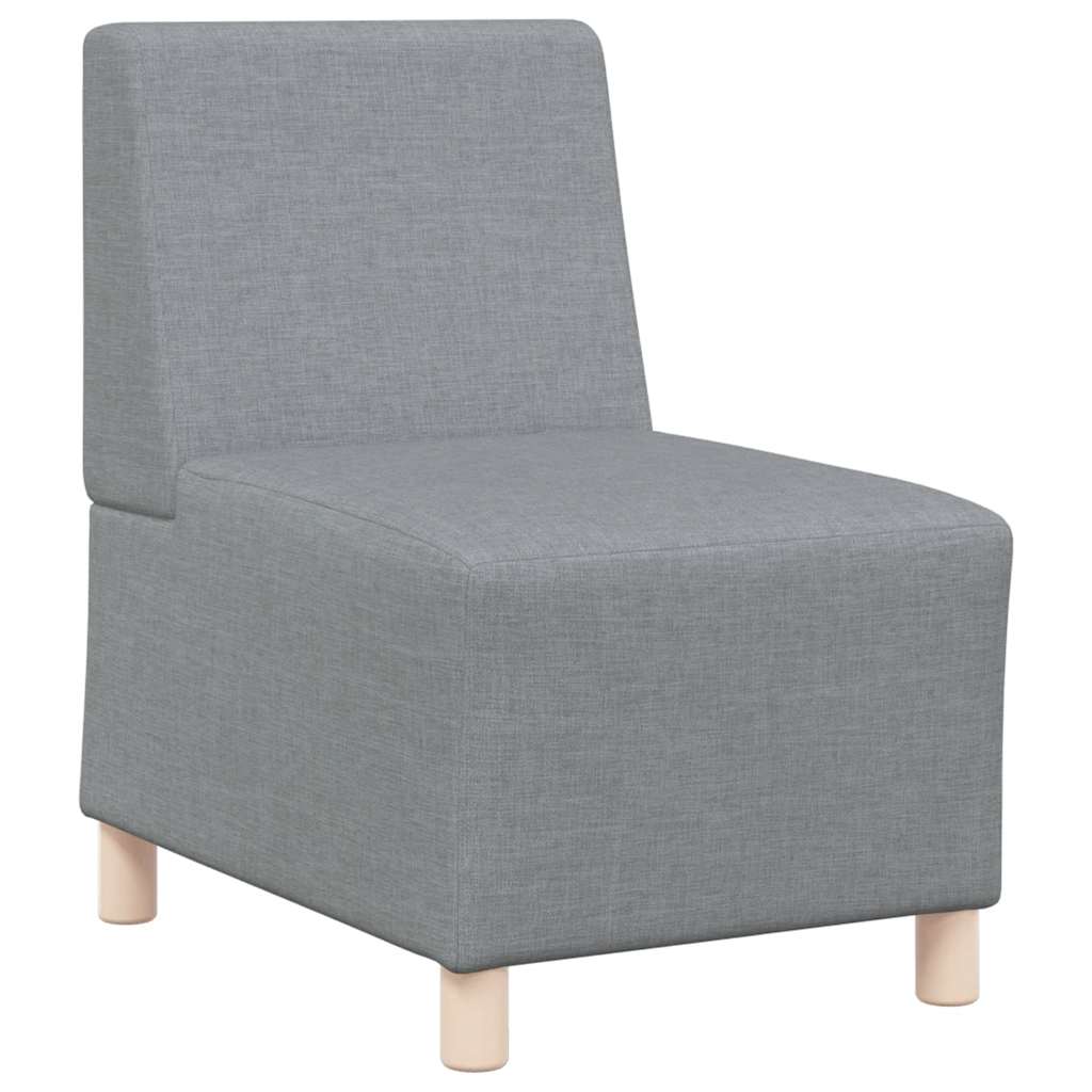 Armchair light grey 55 cm fabric